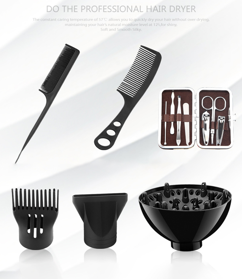 High-power Hair Dryers Professional  Hair Dryer  Household Blow Hairdryer Hot and Cold Wind UK Plug Styling Tools