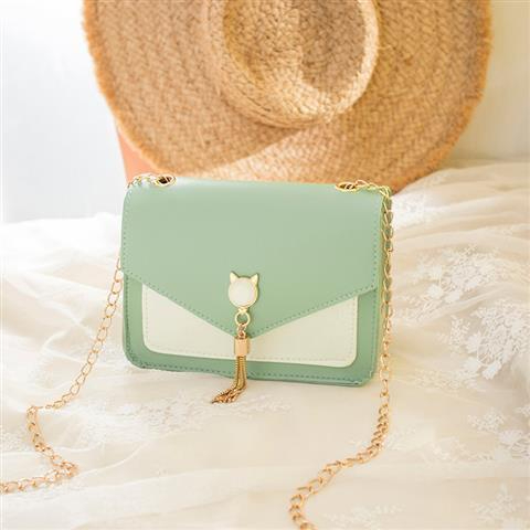 Fashion all-match change ins small square chain one-shoulder women's bag messenger junior high school students Korean version of the net red