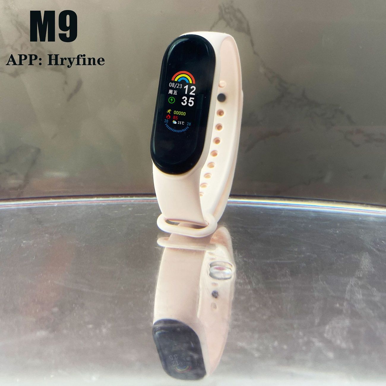Smart M9 Fitness Band, Waterproof Activity Tracker with Heart Rate, Blood Oxygen & Sleep Monitor, Multi-Sport Mode, USB Rechargeable, Smart Bracelet for Men Women, Ideal Daily Health & Fitness Companion

