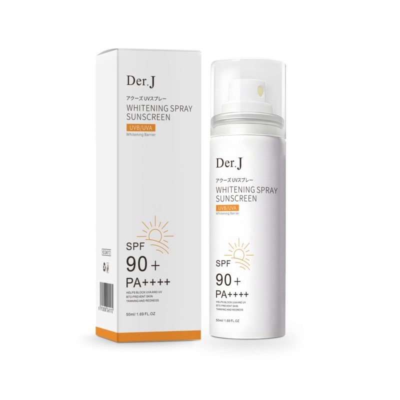 Der.J Sunscreen spray SPF90+ All weather sunscreen spray，Refreshing moisturizing sunscreen spray ，skin whitening Sunscreen Facial Care 01#