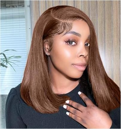 Brazilian Natural Bone Straight Frontal Wig -Raw Virgin HD Lace Front Human Hair Wigs
