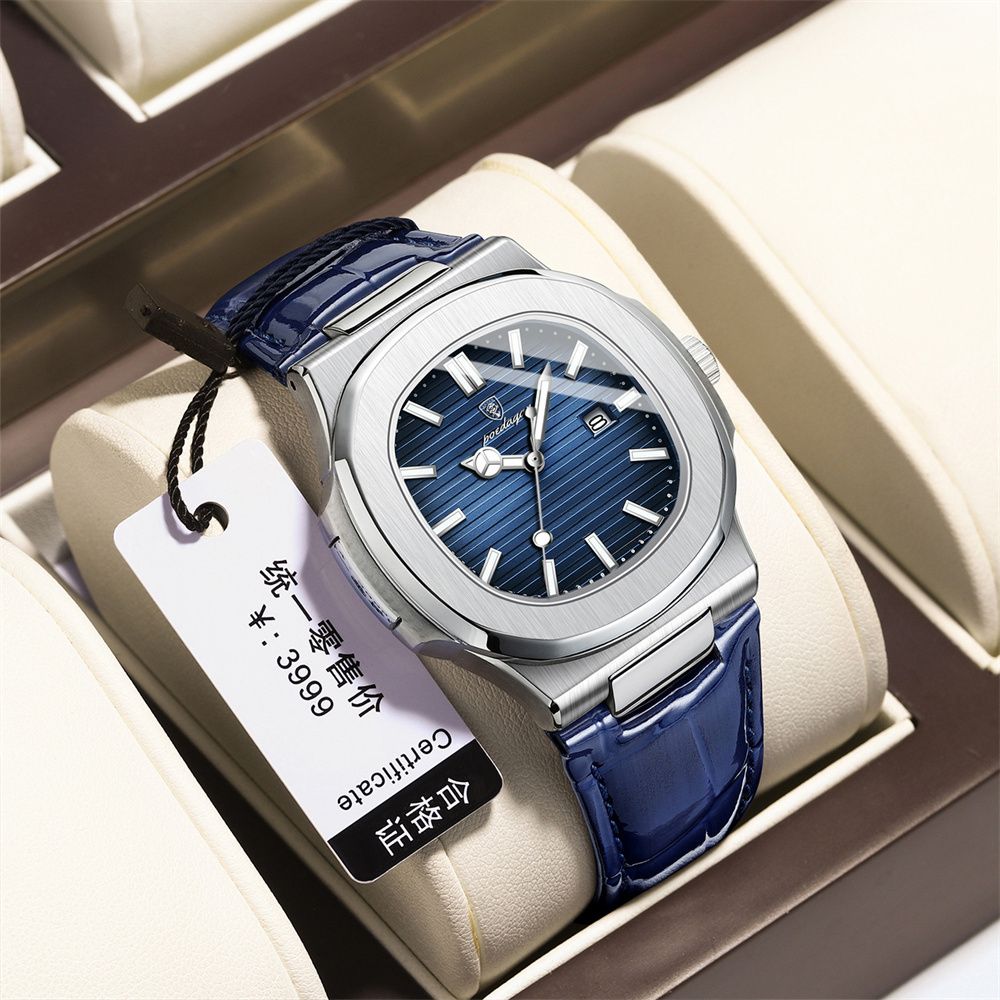 Ultra-thin men's watch new fashion waterproof quartz watch 013