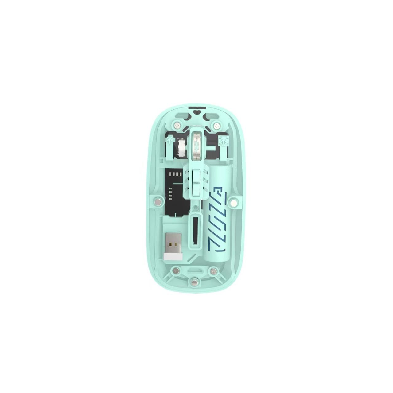 Transparent Wireless Bluetooth Mouse | Multi-Device & Silent Light Green