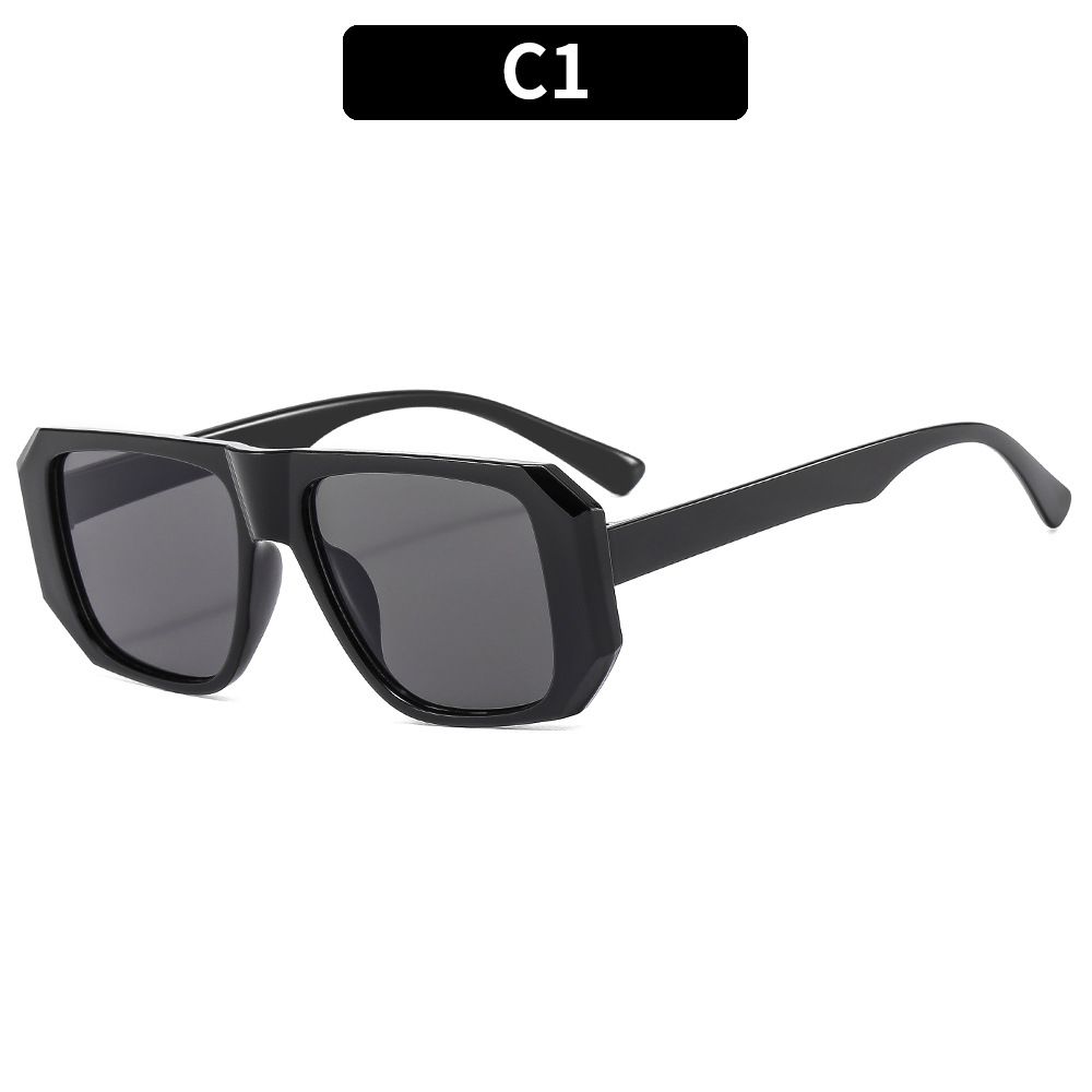 97143 Women's New Square Large Frame Sunglasses Anti-UV Sunglasses