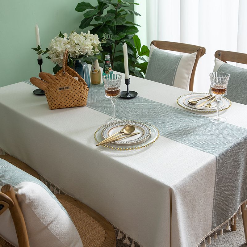 880 Jacquard Fabric Tablecloth Anti Scalding Rectangular Dining Table Cloth