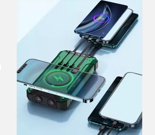 Fast Charging 20000 mAh Foldable Outdoor Portable Solar Charger 20000mAh Powerbank Solar Power Bank With Led Lights
