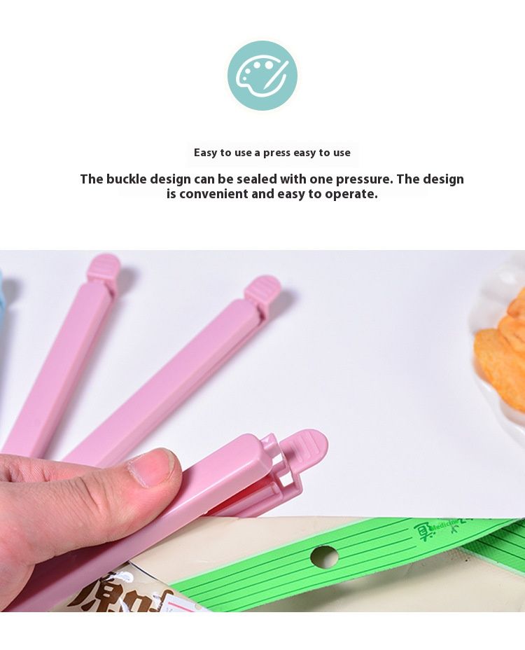 AUNONT Snack Clip Dustproof Moistureproof Sealer Food Freshness Sealing Clip Large Snack Sealing Clip