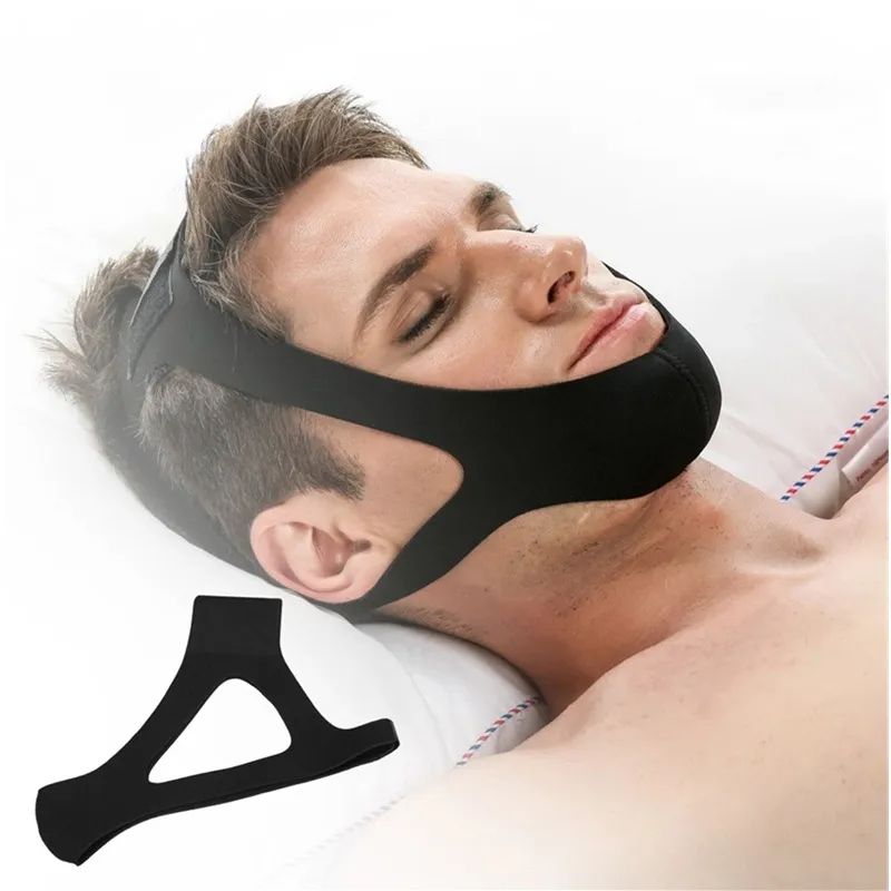 Anti Snoring Belt Triangular Chin Strap Mouth Guard Gifts for Women Men Better Breath Health Snore Stopper Bandage Sleep Aid