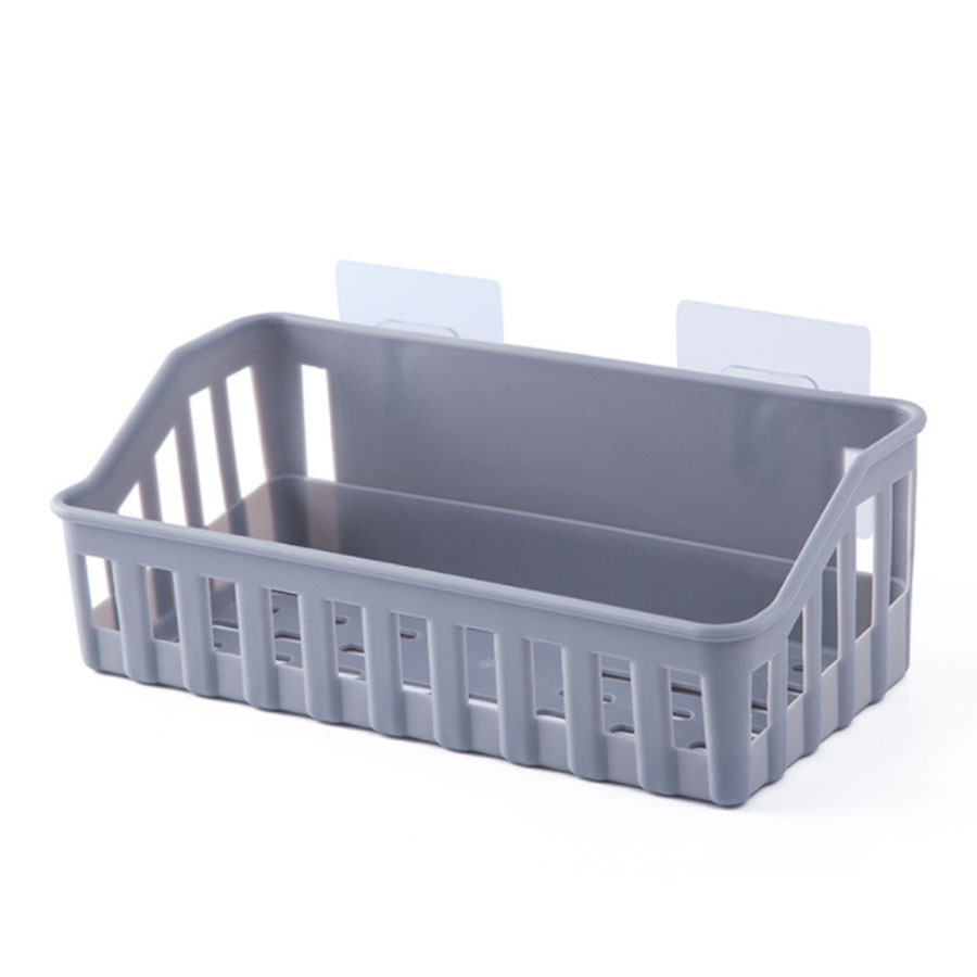 Hangable Storage Basket Bathroom Hanging Baskets Household Plastic Kitchen Bathroom Shower Storage Wall Hanging Basket