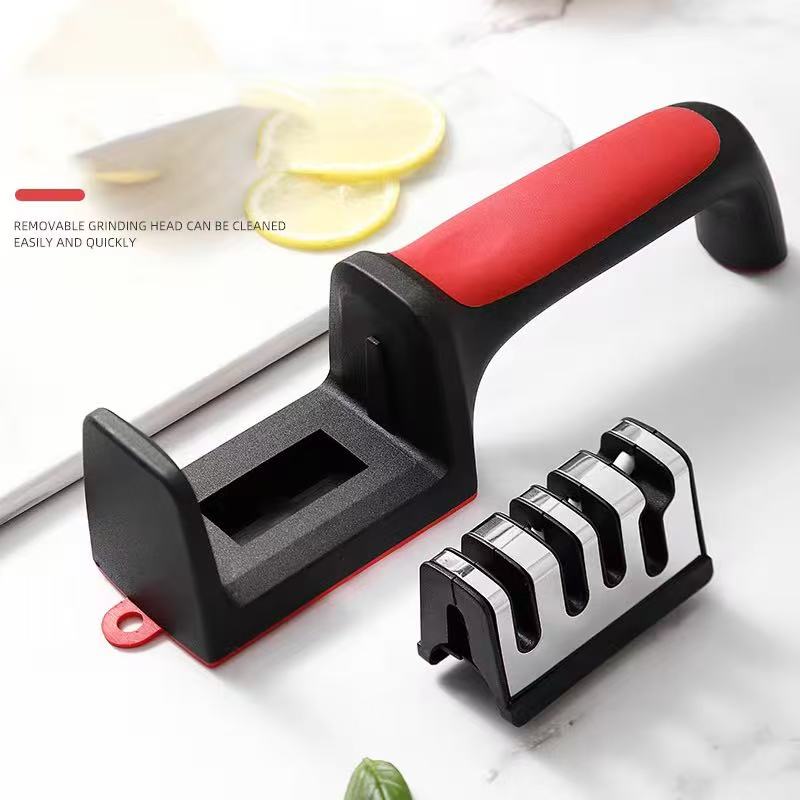 Knife Sharpeners 4 Stages Professional Kitchen Sharpening Stone Grinder Knives Kitchen Knife AccessoriesKnif