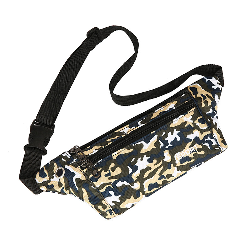 outdoor fashion sports waist bag Camouflage running mobile phone bag Free your hands