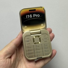 New i16 pro dual SIM non-smartphone flip phone keypad elderly student small phone