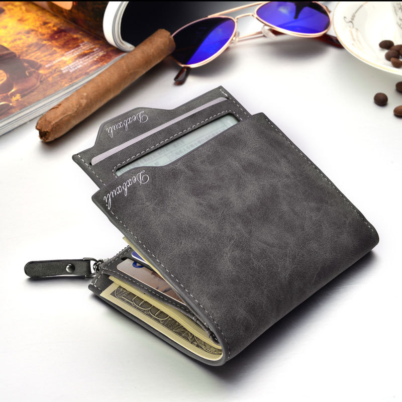Wallet Men Soft Leather wallet with removable card slots multifunction men wallet purse male clutch top quality
