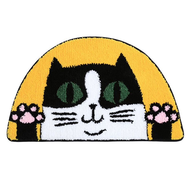 km-0017 ins cartoon carpet non slip kids playground soft plush carpet coffee table carpet living room decorative floor mat