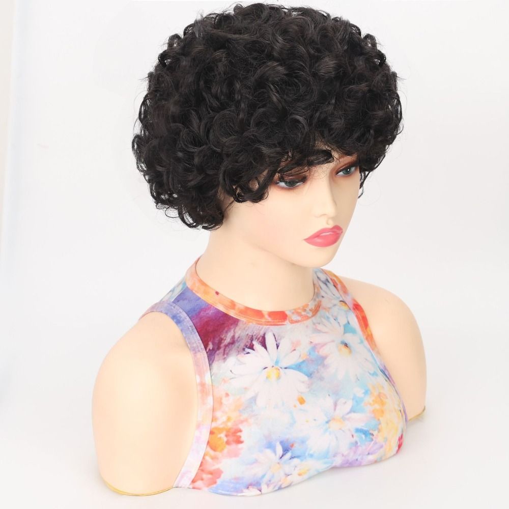 TopKiss Gorgeous Short Curly Wigs for Women, Made of Heat Resistant Fiber Perfect for a New Look Local