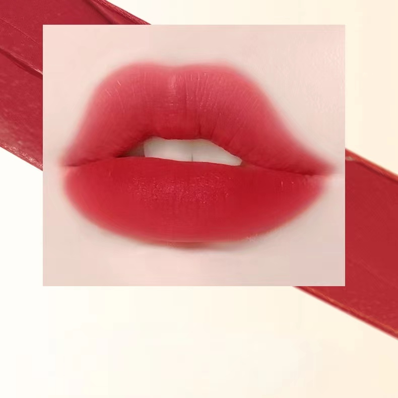 Matte Lipstick Silky Moisturizing Long-Lasting Non-Fading pure Red Orange
