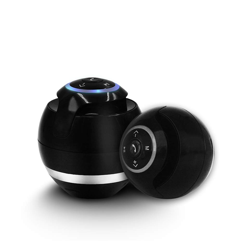 Wireless Bluetooth Speaker Ball Post TF FM Radio MP3 - Black