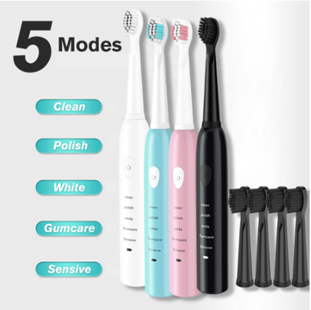 Powerful Ultrasonic Sonic Electric Toothbrush USB Charge Rechargeable Tooth Brushes Washable Electronic Whitening Teeth Brush