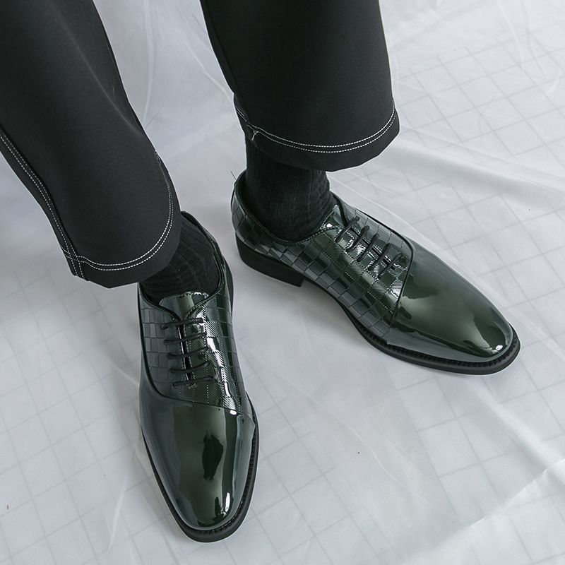 Men Patent Leather Formal Shoes Man Luxury Elegant Dress Shoe Male Footwears The Suit For Official Office Wedding Party Business