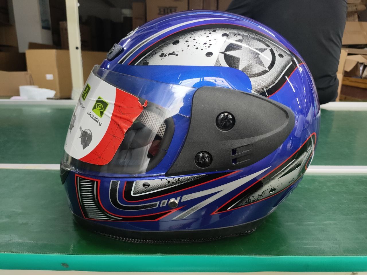 Motorcycle electric vehicle commuter helmet adult men and women motorcycle riding helmet full helmet