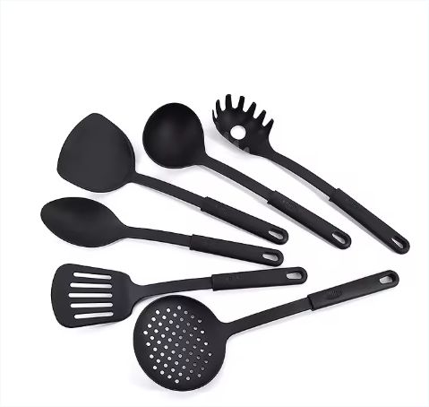 6 Pcs Kitchen Utensil Set Durable Plastic Kitchen Soup Ladle 