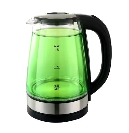 GELAIBO Kettle 1.8L with Blue LED Light Water Heater Electric Kettle Small Order Household Glass Color Box Smart Digital Glass Kettle 1500W - GLB-YC320A