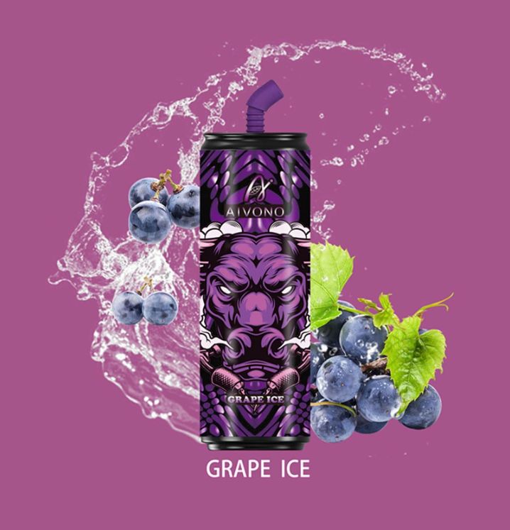 banana ice Coke can Vape 6000PUFFS (Mesh rechargeable) cool mint disposable e-cigarettegrape ice