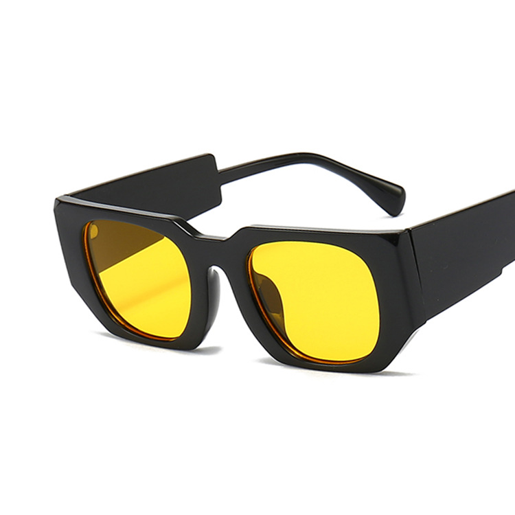 5614 Women's New Autumn Square Wide Mirror Foot Sunglasses Outdoor Sun Protection Sunglasses
