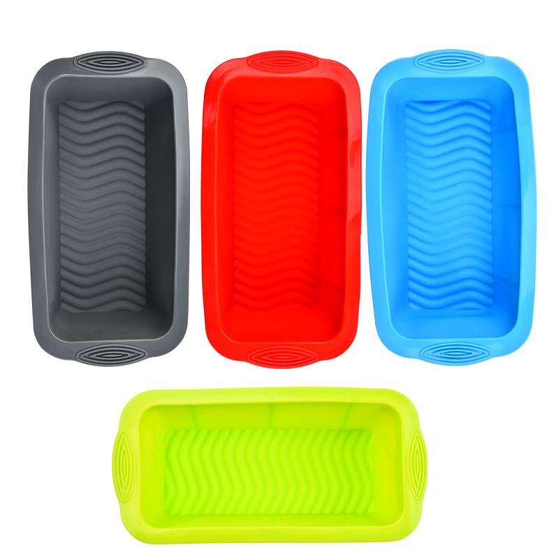 Silicone Rectangular Cake Mold Household Food Grade Bread Mold Toast Mold Baking Tool Kitchen Dining Bakeware Pastry Baking Molds