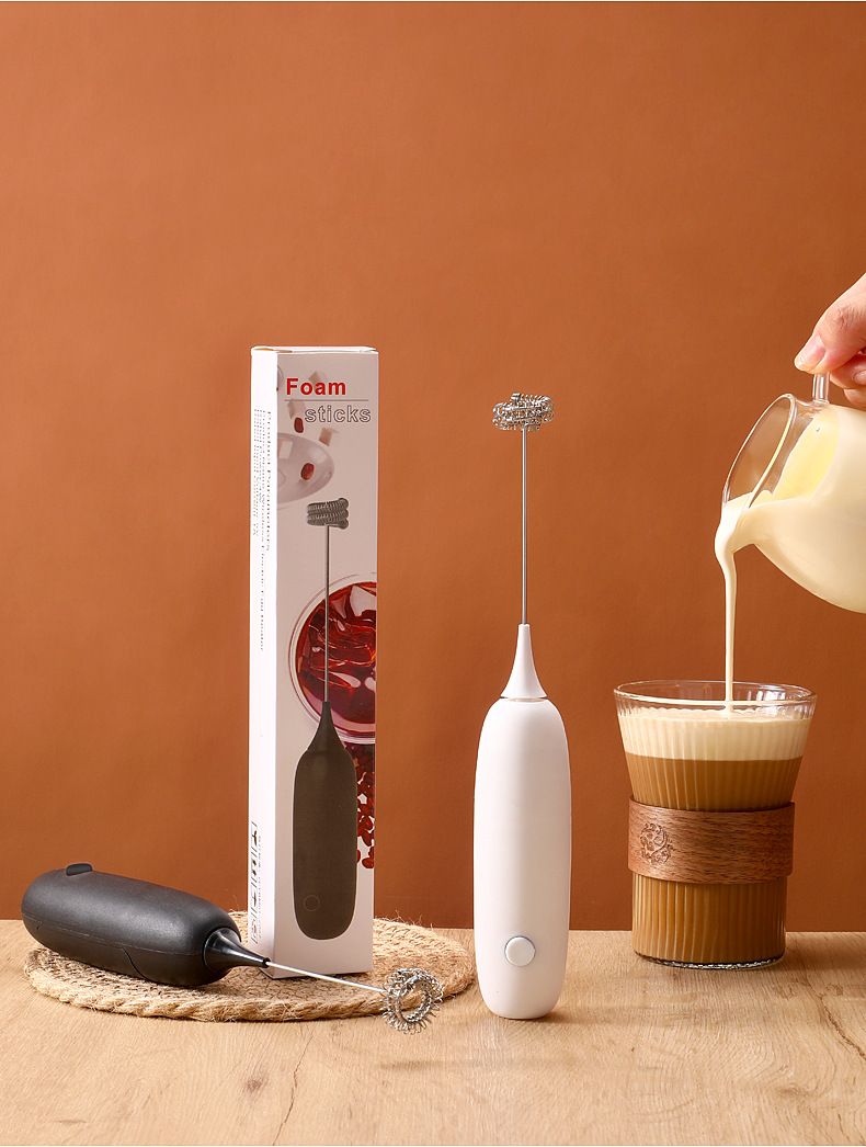 Milk Frother Handheld Electric Milk Mixer Home Baking Coffee Blender
