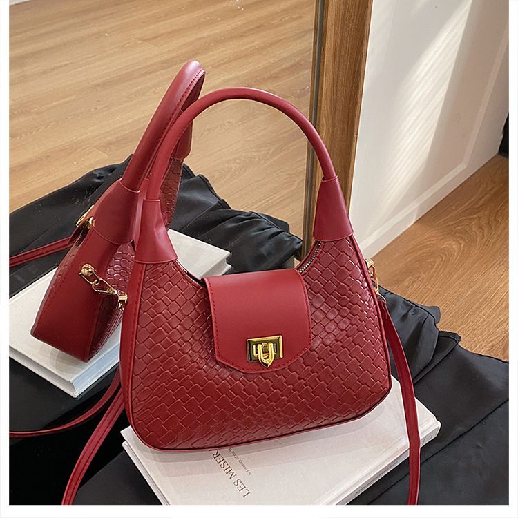 Niche Half‑Moon Bag for Women, Fashion Versatile Top‑Handle Handbag, Stylish Shoulder & Crossbody Purse for Daily Dating Shopping
