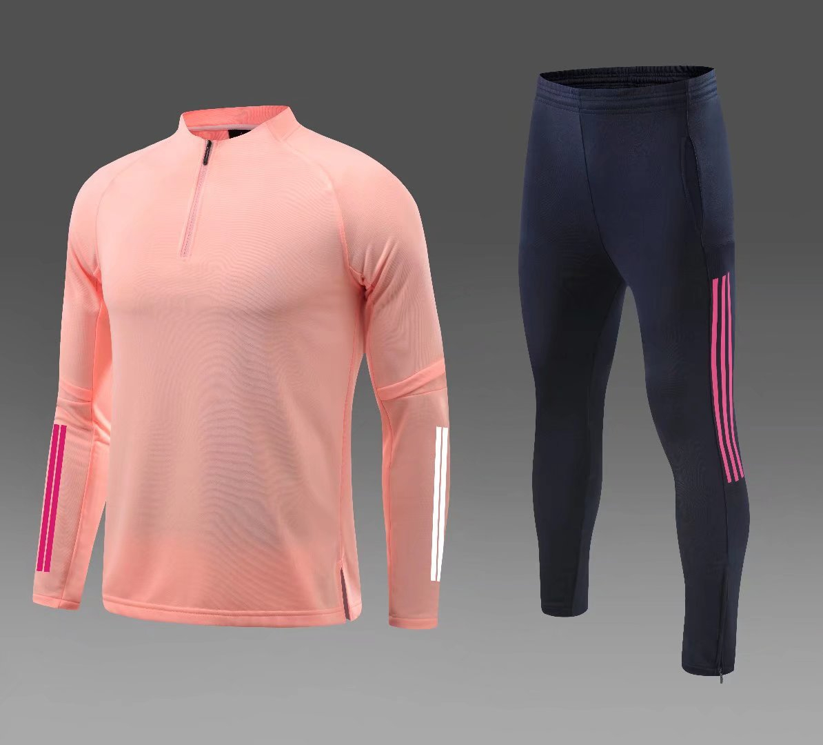 Men's Autumn and Winter Long-Sleeved Soccer Suit, Running Sports Training Uniform
