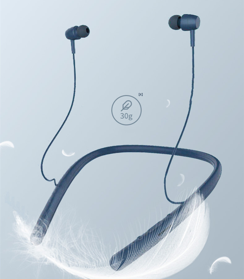 New neck hanging Bluetooth headset neck hanging sports running wireless 5.0 plug-in stereo Bluetooth headset