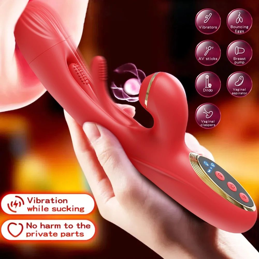 Tapping Flapping Vibrator for Women Clitoris Clit Sucker Stimulator Powerful Sex Toy Woman Female Rabbit Sucking