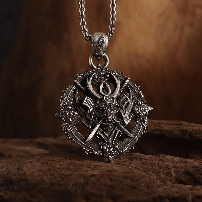 Gothic Mighty Wheel Warrior Devil Pendant Necklace CRRSHOP free shipping unisex chain necklace
