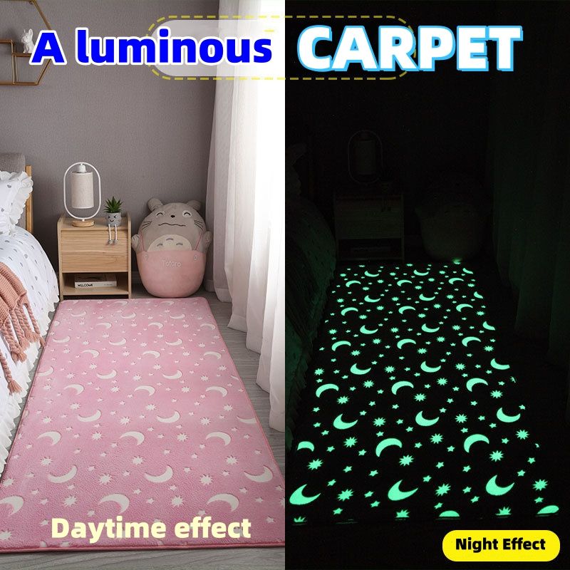 Luminous carpet, bedroom bedside carpet, floor mat, living room sofa carpet, floor mat free shipping 