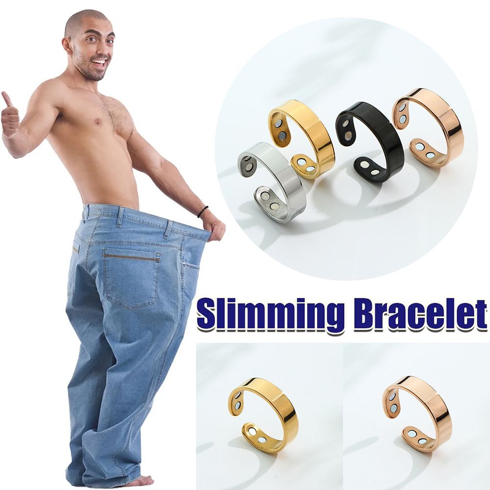 Three-ring magnet ring with indented pattern surface magnetic opening anti-snoring ring fashion jewelry accessories