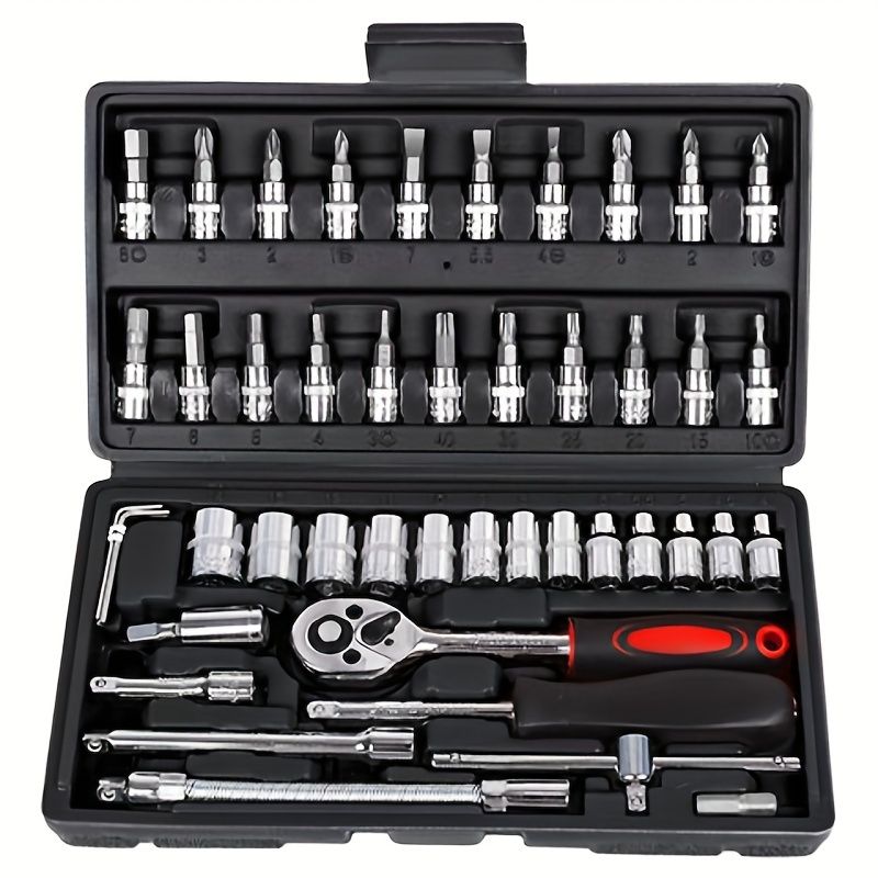 Ultimate Auto Mechanic Tool Kit - Premium Ratchet Torque Wrench & Diverse Screwdriver Set - Ultra-Portable, All-In-One Solution for Car, Bike, & Motorcycle Maintenance