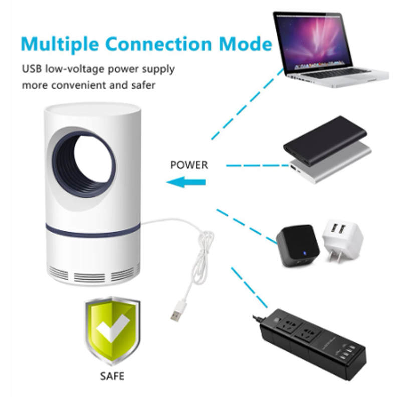 Electric USB Mosquito Killer Lamp Bug Zapper Muggen Insect Killer Anti Mosquito Trap Fly UV Repellent Lamp Outdoor Dropshipping