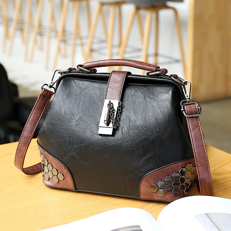1014A Women's Shoulder Bags Denim Thick Metal Chain Shoulder Purses And Handbag Women Clutch Bags Ladies Hobo Bag