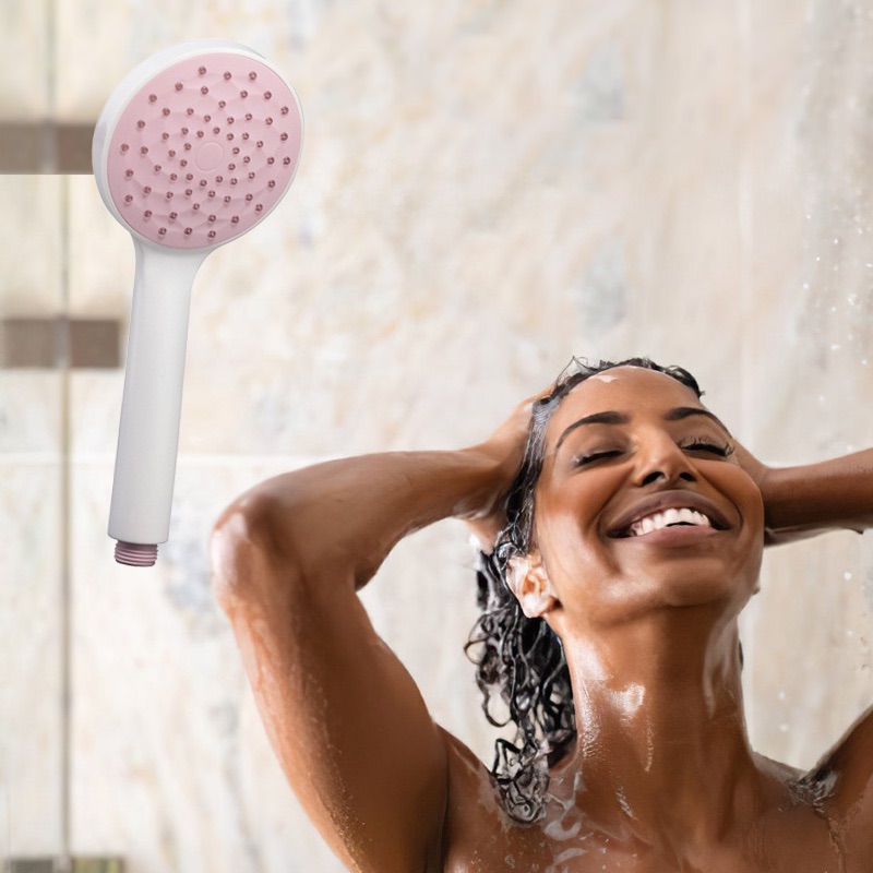 Handheld Shower Head, High Pressure, Water Saving, Shower Sprayer, Pink