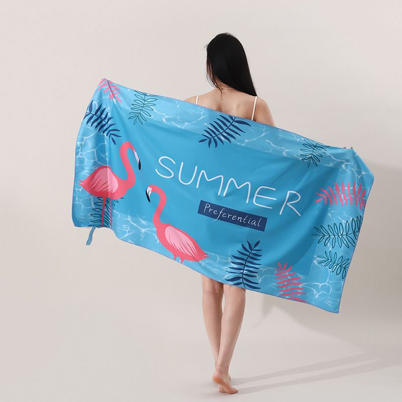 Beach towel - double-sided plush, quick-drying, suitable for bathing, yoga, swimming and sports.