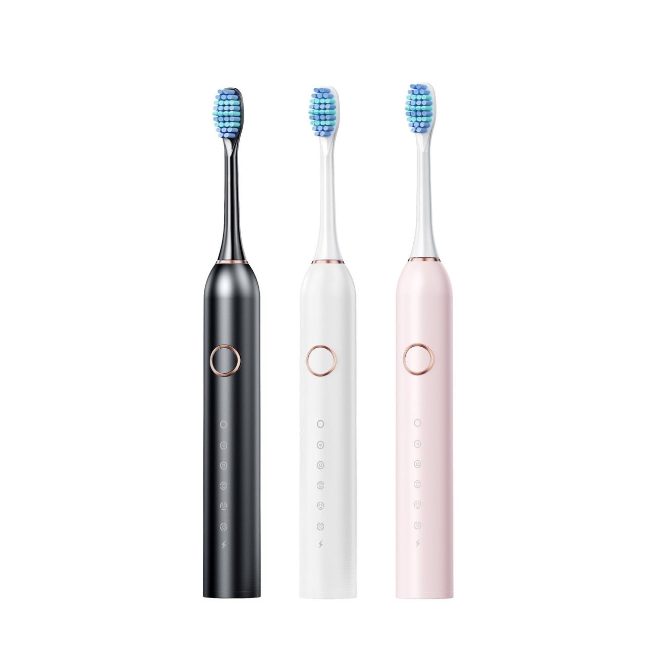 Electric Toothbrush Set, Comes with 4 Brush Heads & Travel Case,5 Modes with 2 Minutes Built in Smart Timer, One Charge for 30 Days, 42000 VPM Motor