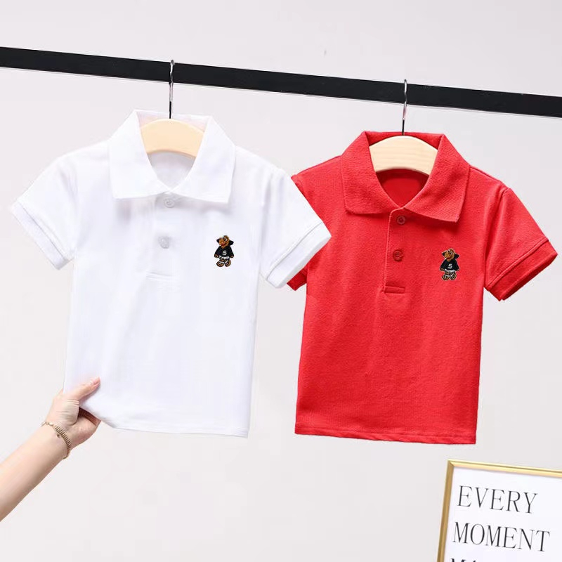0—6# Boys Cartoon Print Polo Shirt
