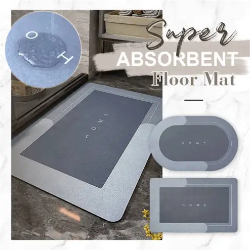 High Absorption Diatom Mud Floor Mat Anti Slip and Water Permeable