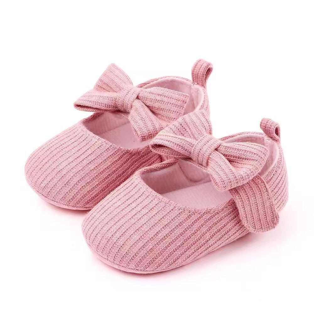 Spring and autumn small flowers sweaters, 0-1 years old baby, soft bottom, anti-female baby princess shoes