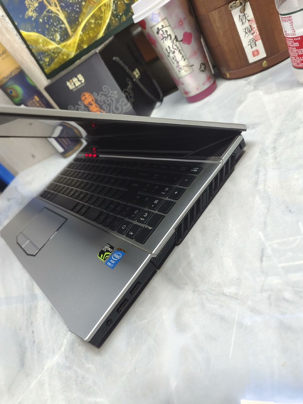 High configuration game book i7 standard pressure four core eight line 4G unique hero league csgo2 gave him love 5 across the line of fire Sword Spirit Genshin Impact entertainment learning office drawing 15.6 inch silver white 【Lowest Price Online】