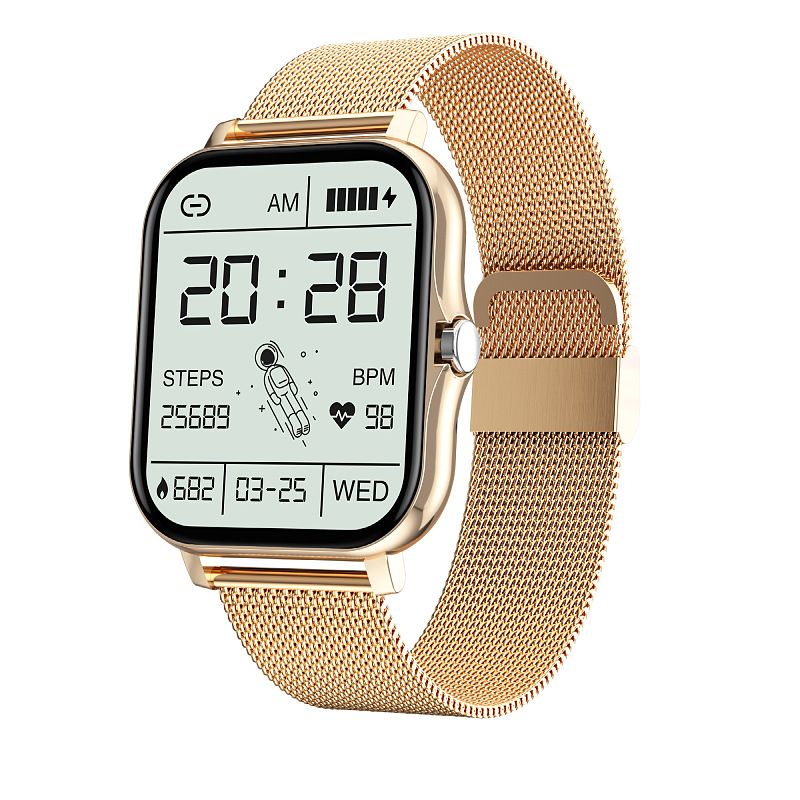 Y13 Smart Watch 1.83" Touch Screen Fitness Tracker with Bluetooth Call, Heart Rate Monitor, Step Counter, Multi-Sport Modes, Waterproof Smartwatch with Mesh/Silicone Strap Options for Men Women
