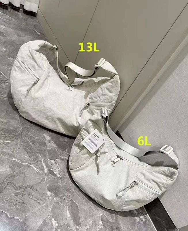 Lulu Dumpling Bun New Cow Horn Bun Women's Single Shoulder Cross Shoulder Handbag Fitness Sports Bag Waterproof Yoga Bag