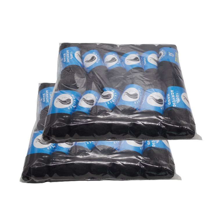 Brazilian Hair Wool For Twists Braiding Cornrows Hair Extensions Black Artificial Hair